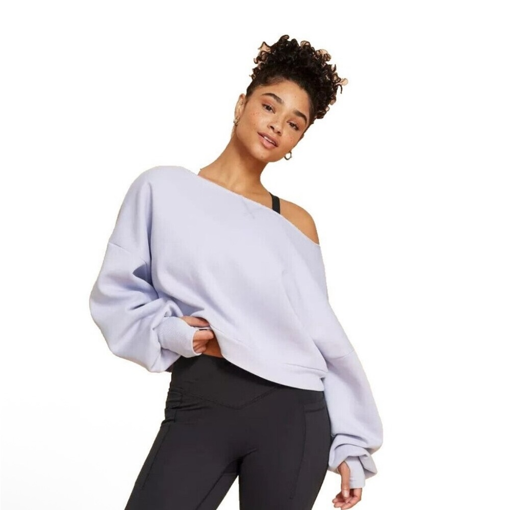 NWT Blogilates Dance Studio Sweatshirt Evening Haze 1X